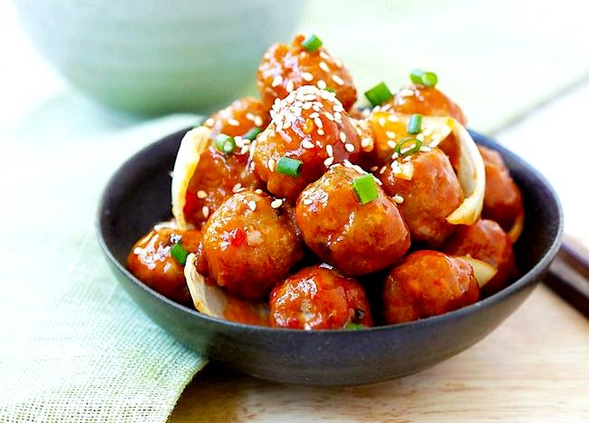 Sweet and sour chicken meatballs oven recipe