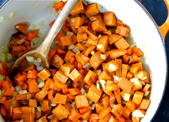 Sweet potato carrot quinoa soup recipe