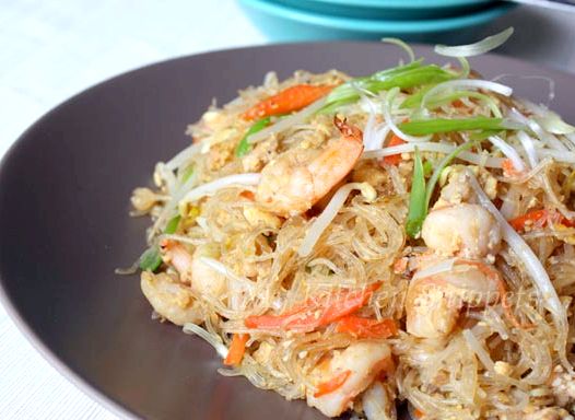 Thai stir fried glass noodle recipe