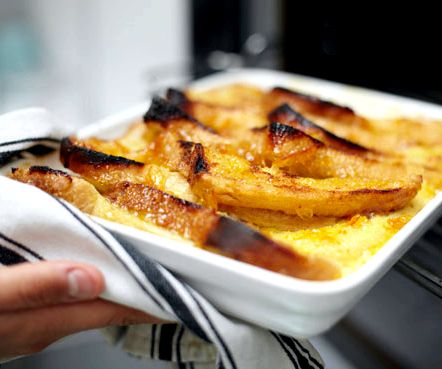 Thick bread and butter pudding recipe