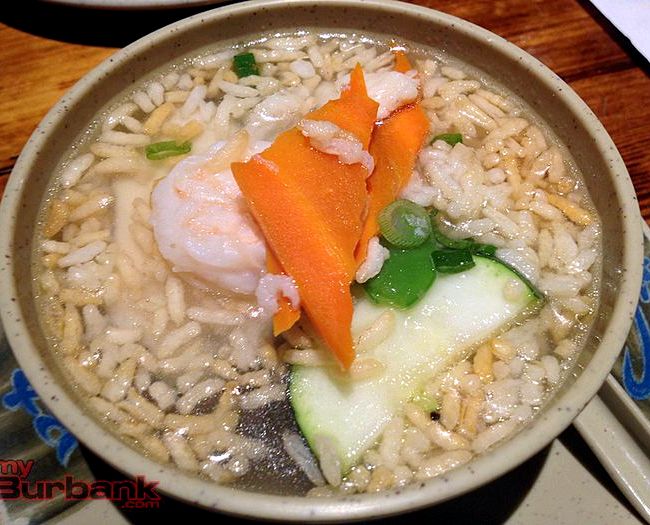 Three flavor sizzling rice soup recipe