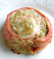 Baked crab stuffed salmon recipe