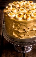 Banana salted caramel frosted cake recipe