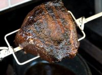 Barbecue rotisserie beef roast recipe