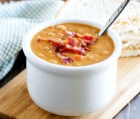 Bean and bacon soup homemade recipe