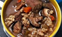 Beef and barley mushroom soup recipe