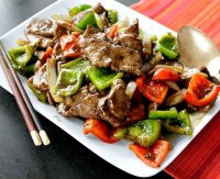 Beef with peppers and onions recipe