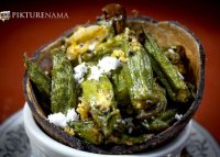 Bhindi with mustard paste recipe