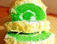 Bolu gulung pandan srikaya recipe