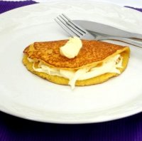 Cachapa de pollo y queso recipe
