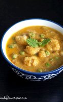 Cauliflower kurma for chapati recipe