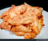 Cheese baked ziti with meat recipe