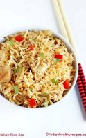 Chicken flavoured fried rice recipe