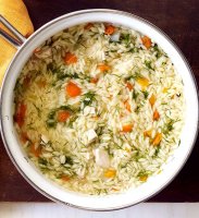 Chicken orzo vegetable soup recipe