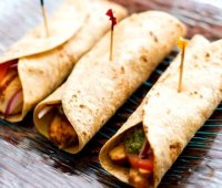 Chicken wrap recipe indian style