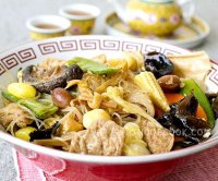 Chinese white sauce buddhist delight recipe