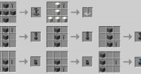 Chiseled sandstone crafting recipe for anvil