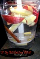 Cinnamon stick and apple water recipe