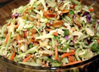 Cole slaw salad with ramen noodles recipe