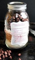 Cookies in a jar recipe chocolate chip oatmeal