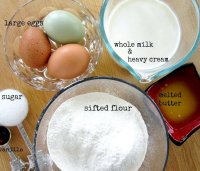 Custard filling recipe for crepes