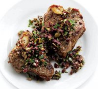 Double loin lamb chops recipe