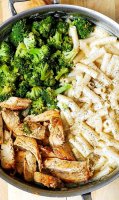 Easy chicken broccoli alfredo pasta recipe