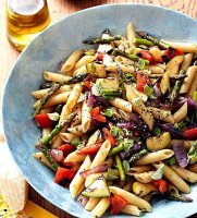 Easy grilled vegetable pasta salad recipe