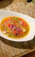 Easy navy bean soup with ham bone recipe