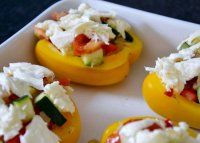 Gevulde paprika vegetarisch mozzarella recipe