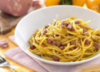 Giallo zafferano finta carbonara recipe