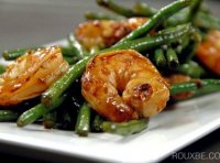 Green beans stir-fry shrimp recipe