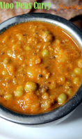 Green pea potato curry recipe