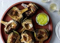 Grilled artichokes with aioli recipe