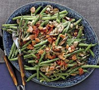 Haricot vert recipe with bacon