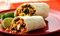 Healthy bean and corn burrito recipe