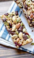 Healthy dark chocolate granola bars recipe
