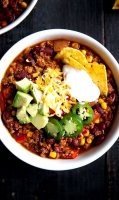 Healthy turkey chili recipe for 4 servings