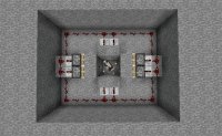 Hidden hinge for trapdoor recipe