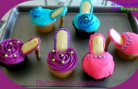 High heels shoes cupcakes recipe