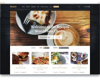 Home cooked recipe blog templates