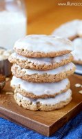 Iced oatmeal cookie bar recipe