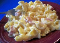 Macaroni cheese and ham recipe