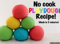 Make playdough easy no cook recipe