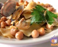 Maltagliati con ceci e vongole recipe