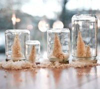 Mason jar snow globe recipe