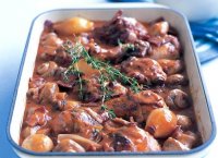 Menu plan for coq au vin recipe