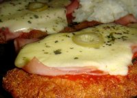 Milanesa de carne con fritas recipe