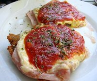 Milanesa de pollo a la napolitana recipe