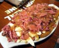 Montreal smoked meat poutine recipe with meat